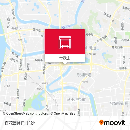 百花园路口地图