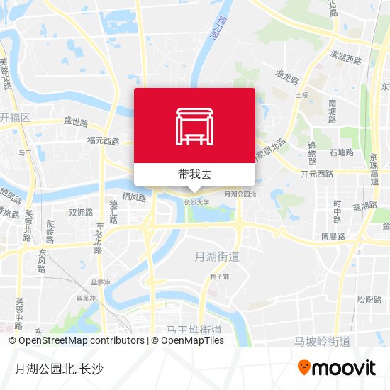 月湖公园北地图