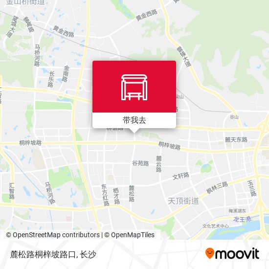 麓松路桐梓坡路口地图