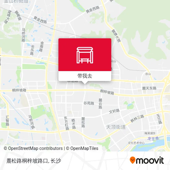 麓松路桐梓坡路口地图