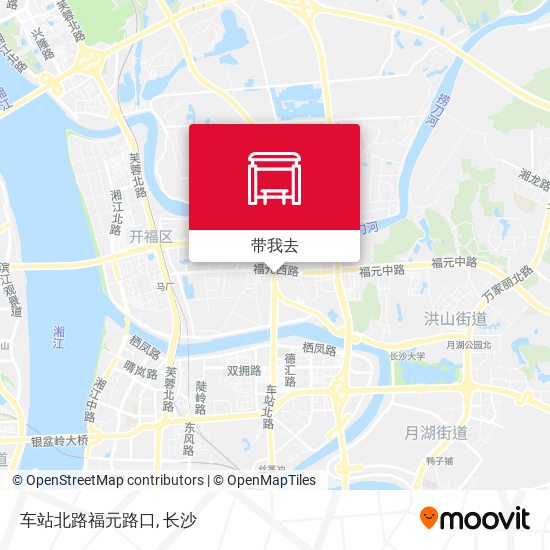车站北路福元路口地图