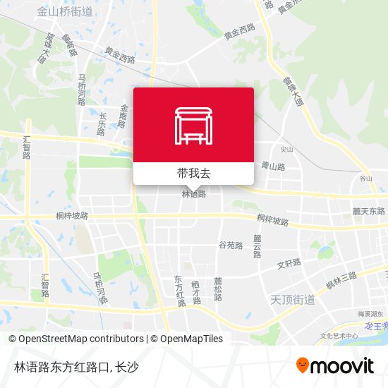 林语路东方红路口地图