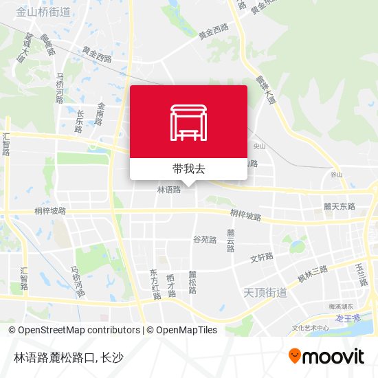 林语路麓松路口地图