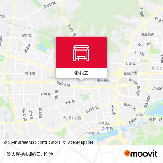 麓天路兴园路口地图