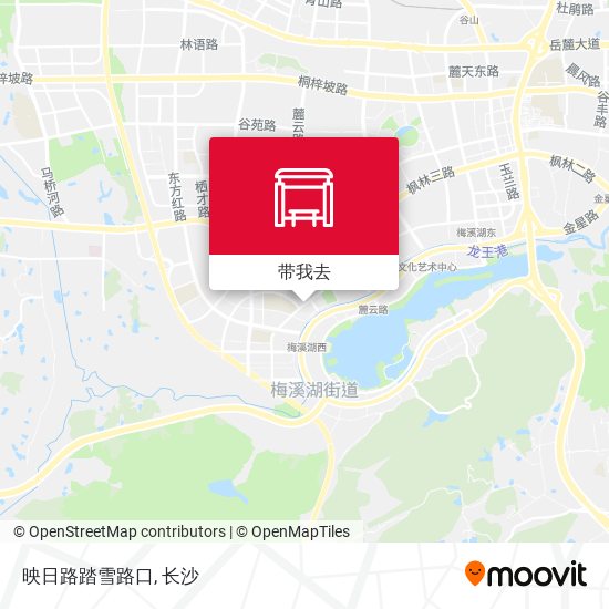 映日路踏雪路口地图