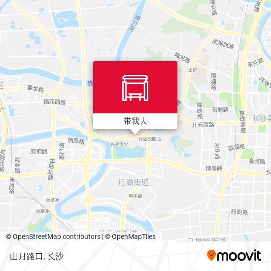 山月路口地图