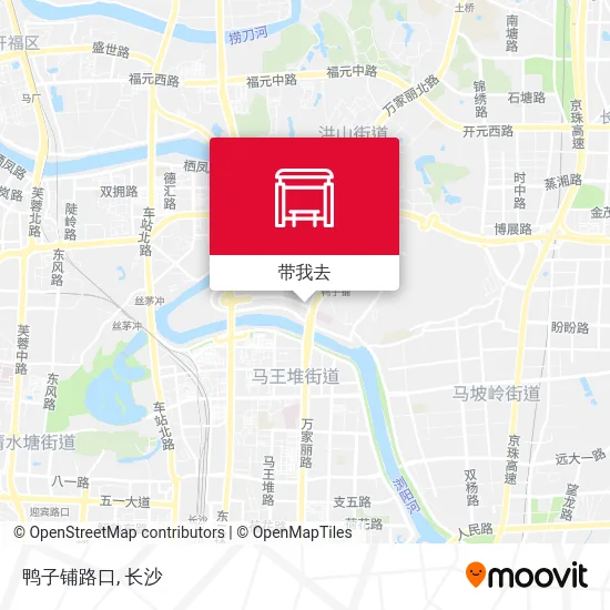 鸭子铺路口地图