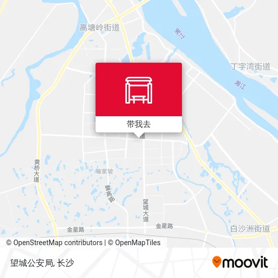 望城公安局地图