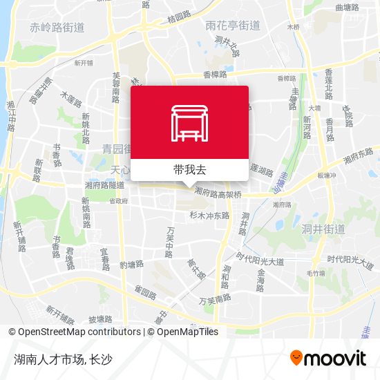 湖南人才市场地图