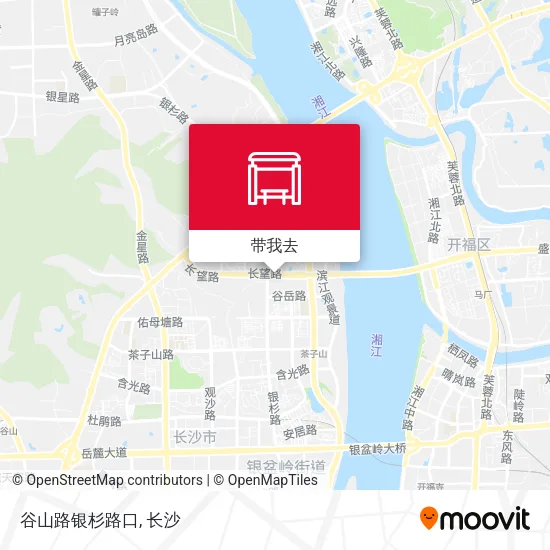 谷山路银杉路口地图