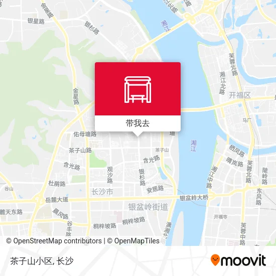 茶子山小区地图