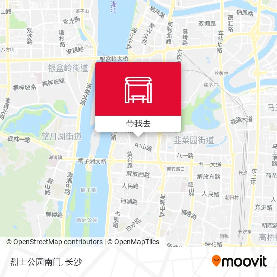 烈士公园南门地图