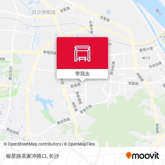 银星路吴家冲路口地图