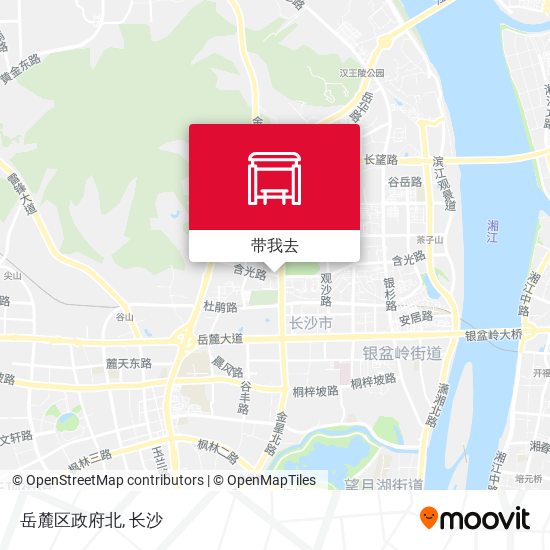 岳麓区政府北地图