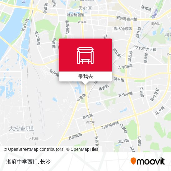 湘府中学西门地图