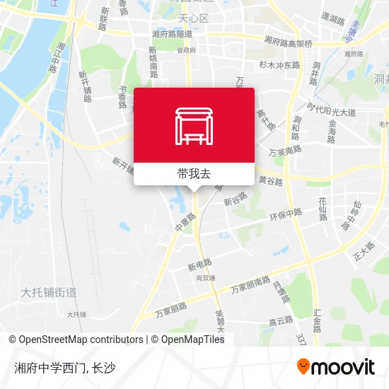 湘府中学西门地图