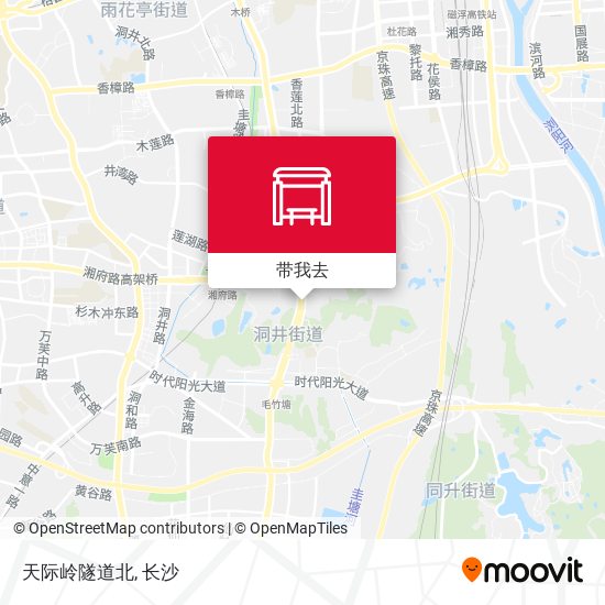 天际岭隧道北地图