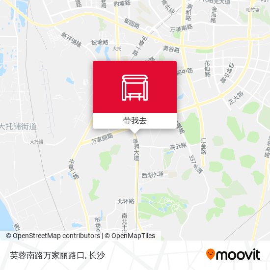芙蓉南路万家丽路口地图