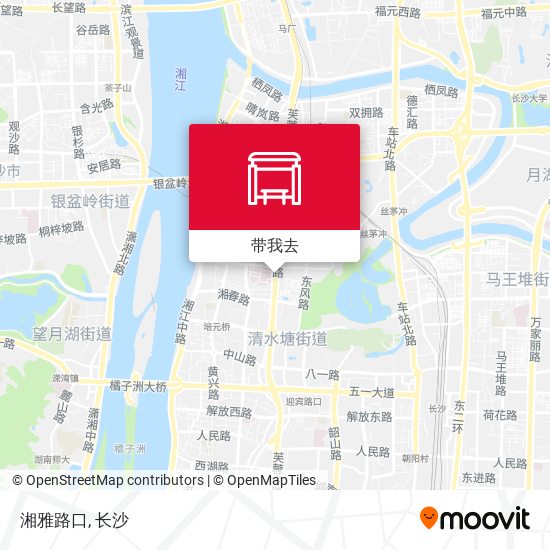 湘雅路口地图