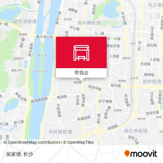 侯家塘地图