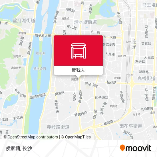 侯家塘地图