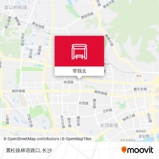 麓松路林语路口地图