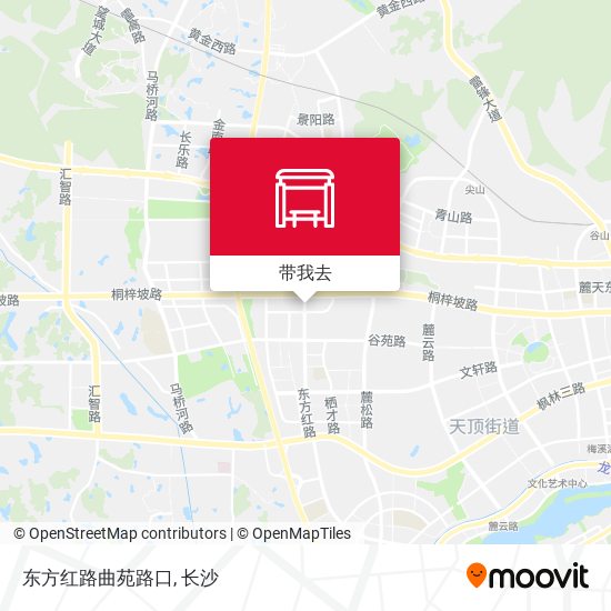 东方红路曲苑路口地图