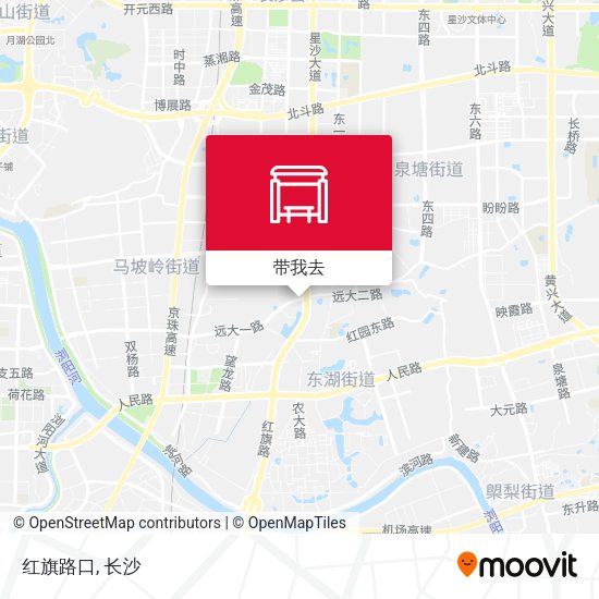 红旗路口地图