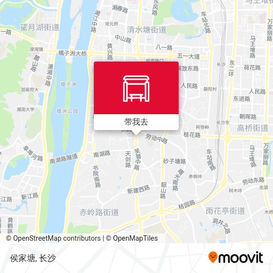 侯家塘地图