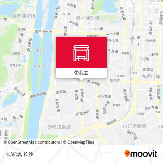 侯家塘地图