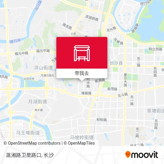 蒸湘路卫星路口地图