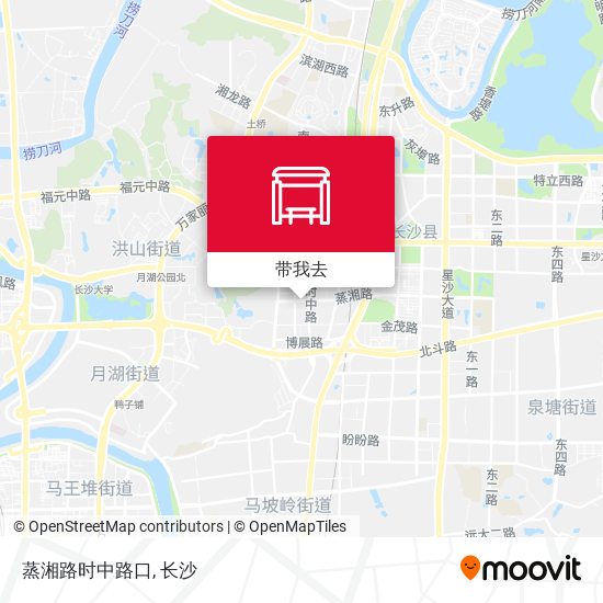 蒸湘路时中路口地图
