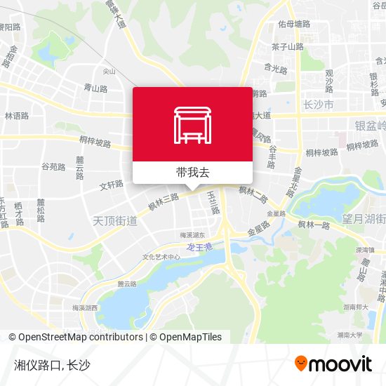 湘仪路口地图