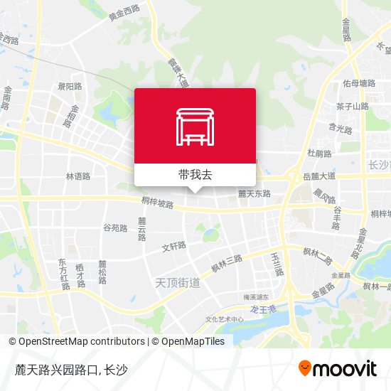 麓天路兴园路口地图