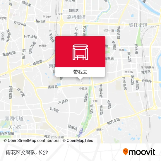 雨花区交警队地图