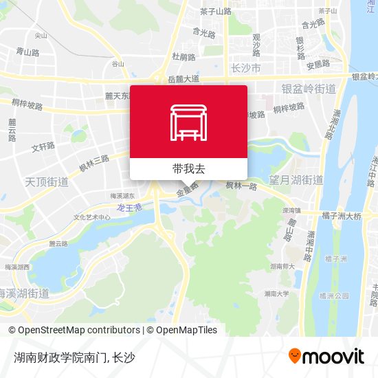 湖南财政学院南门地图