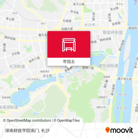 湖南财政学院南门地图