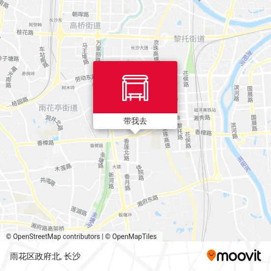 雨花区政府北地图