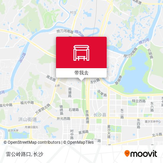雷公岭路口地图