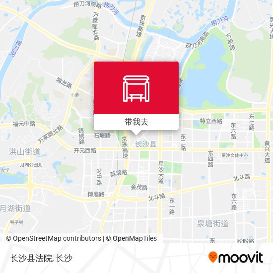 长沙县法院地图