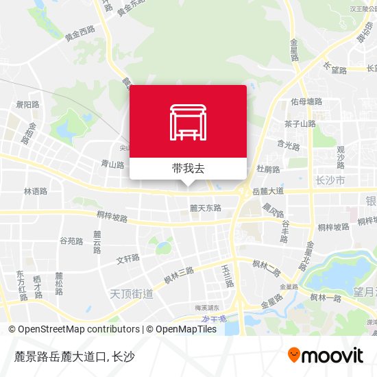 麓景路岳麓大道口地图