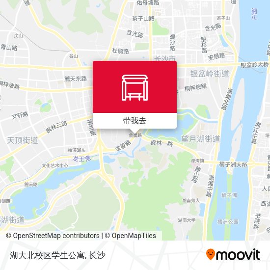 湖大北校区学生公寓地图