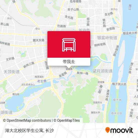 湖大北校区学生公寓地图