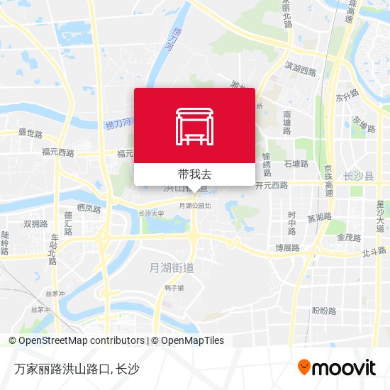 万家丽路洪山路口地图