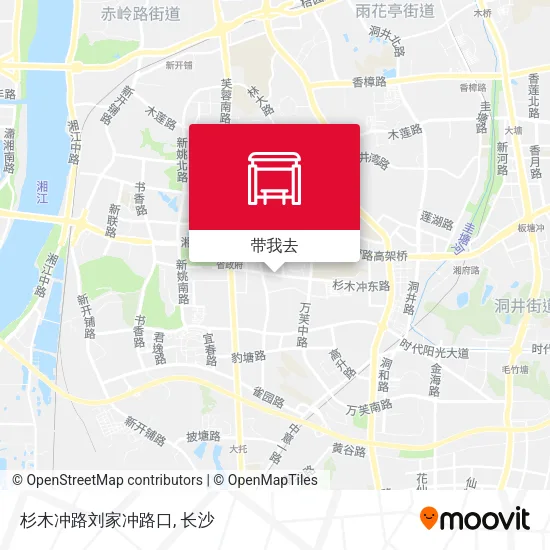 杉木冲路刘家冲路口地图