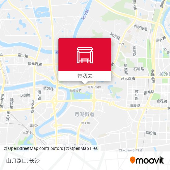 山月路口地图