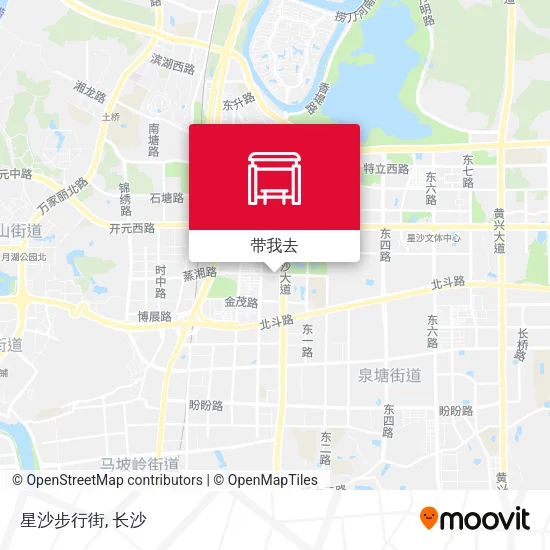 星沙步行街地图