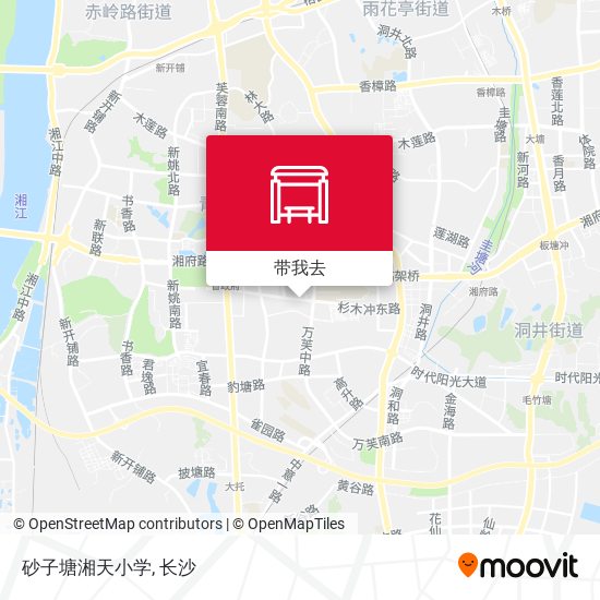 砂子塘湘天小学地图