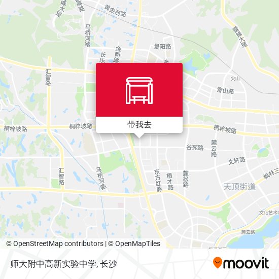 师大附中高新实验中学地图