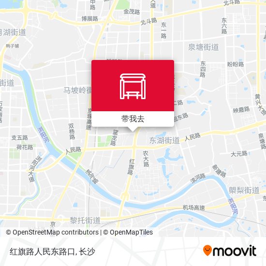 红旗路人民东路口地图